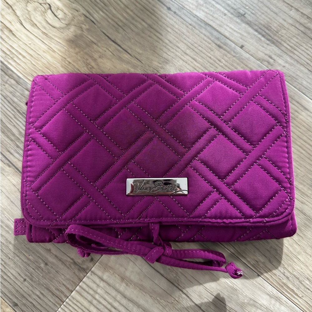 Vera Bradley Quilted Magenta Clutch